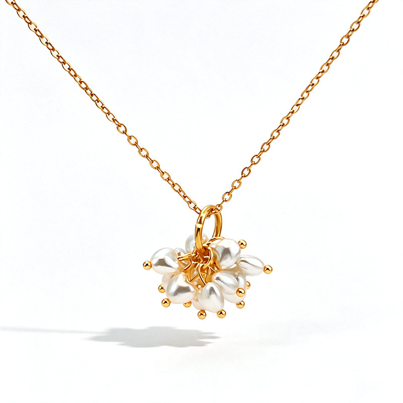 Ensembles De Bijoux Pour Femmes De La Série Luxueuse Elegant Circle En Acier Inoxydable Étanche Couleur Or Image5