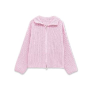 Gilet En Maille Rayée Décontracté Avec Double Fermeture Éclair Au Design Unique h5 