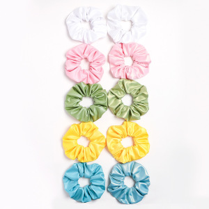 Lot De 10 Chouchous En Pu Uni Couleur Simple Pour Usage Quotidien h5 Image5