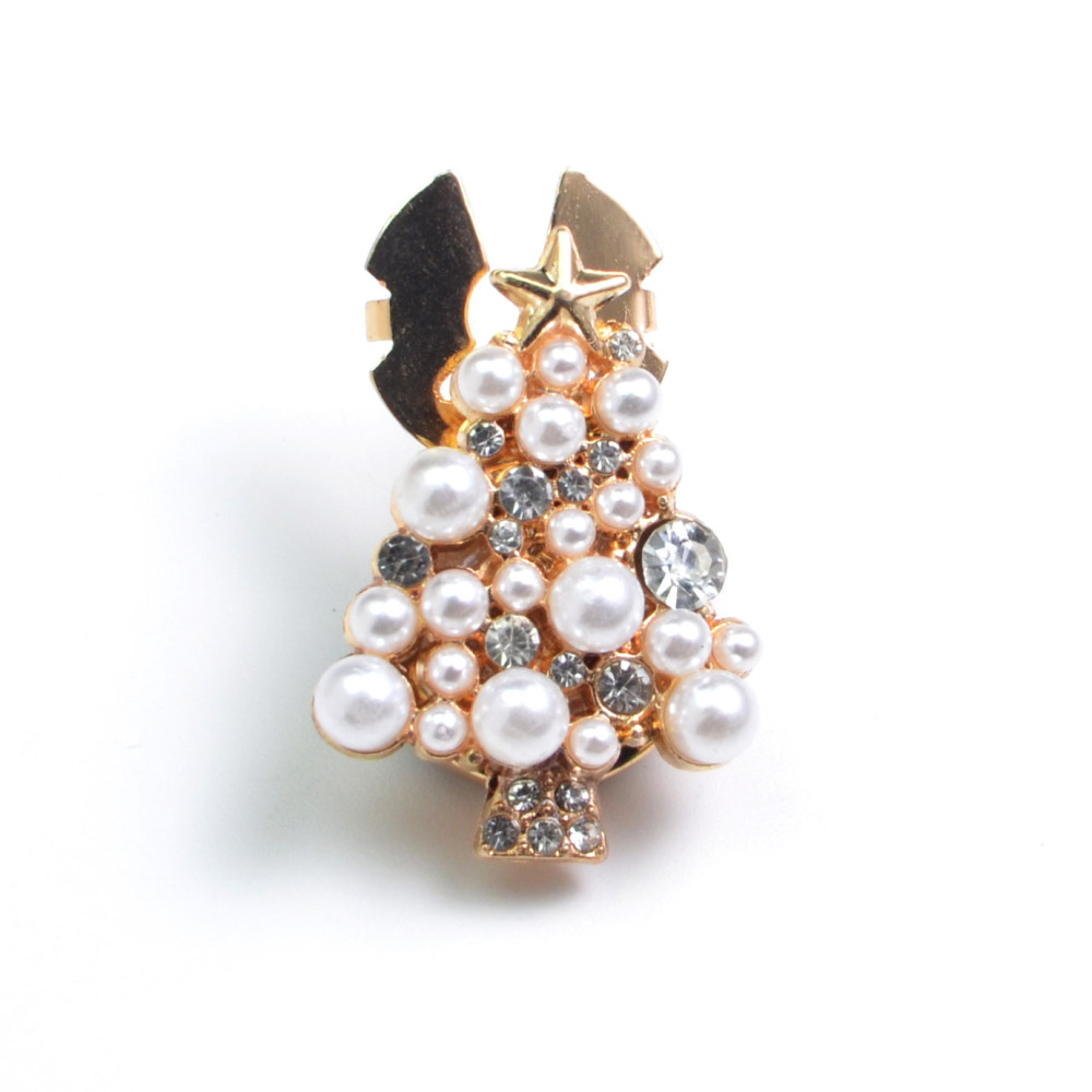 Boutons De Manchette De Luxe En Perles D'Imitation, Strass Et Perles Artificielles, Collection Vacances Et Noël 