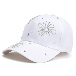 Casquette De Baseball En Coton Uni À Motif Floral Simple De La Série Luxueuse h5 