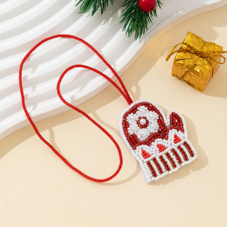 Breloques Pour Sachets De Perles De Rocaille Mignonnes De Noël, De Couleurs Assorties, De La Série Simple