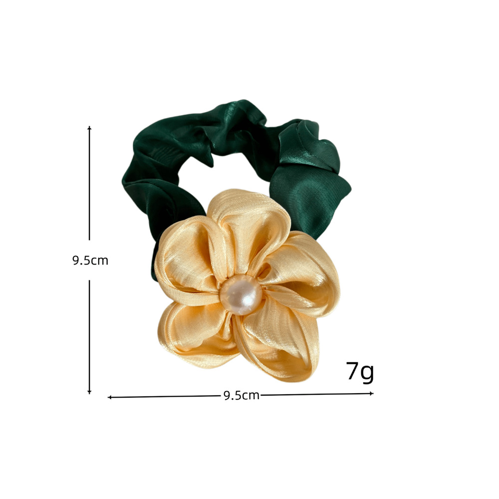 Chouchous En Polyester À Perles Artificielles, Coloris Assortis, Collection Romantique Sweet Flower h5Image5