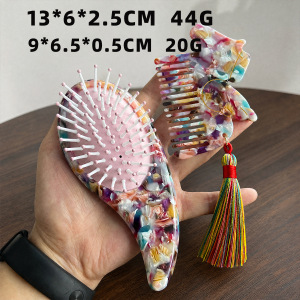 Peignes À L'Acide Acétique De La Série Luxueuse Daily Tassel, Couleurs Dégradées Et Mélangées h5