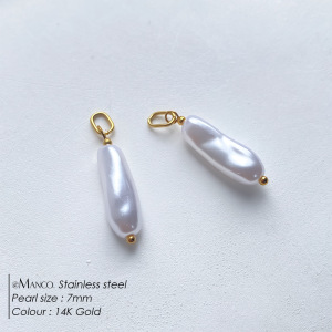 Pendentifs Pour Femmes En Acier Inoxydable Étanche, Couleur Or, Forme Irrégulière, À Faire Soi-Même, Série Simple h5 Image3