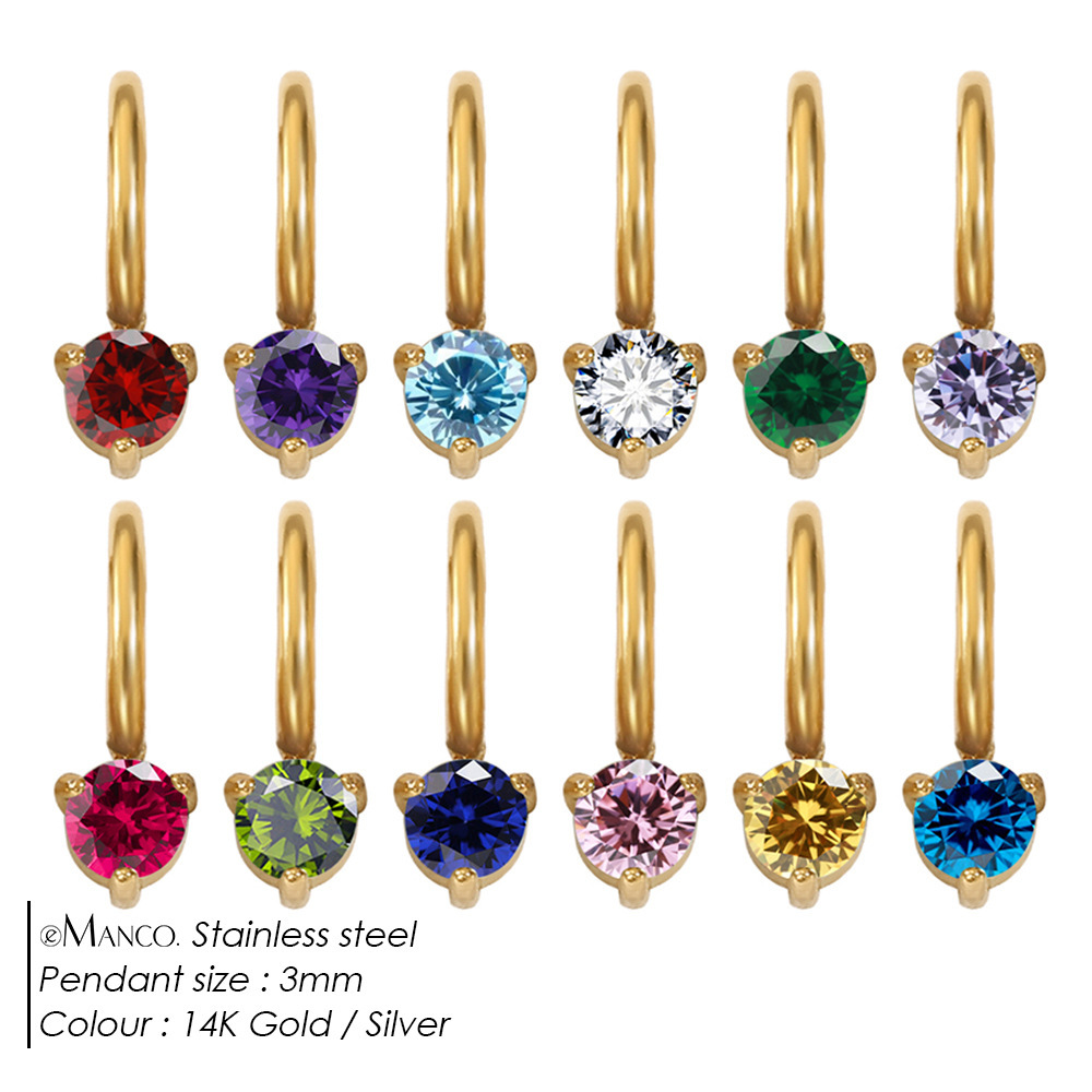 Pendentifs Pour Femmes En Acier Inoxydable, Forme Irrégulière, Étanches, Couleur Or, Avec Zircon, Collection Simple Series Diy Image5