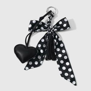 Porte-Clés En Alliage Simple Series Daily Heart À Pois Et Teckel h5 