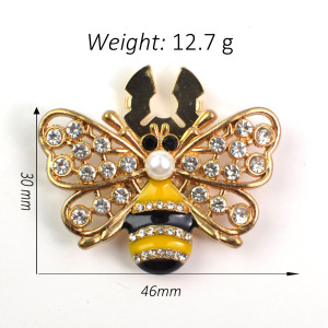 Boutons De Manchette En Métal Strass, Motif Animal Mignon, Collection De Luxe h5 Image4