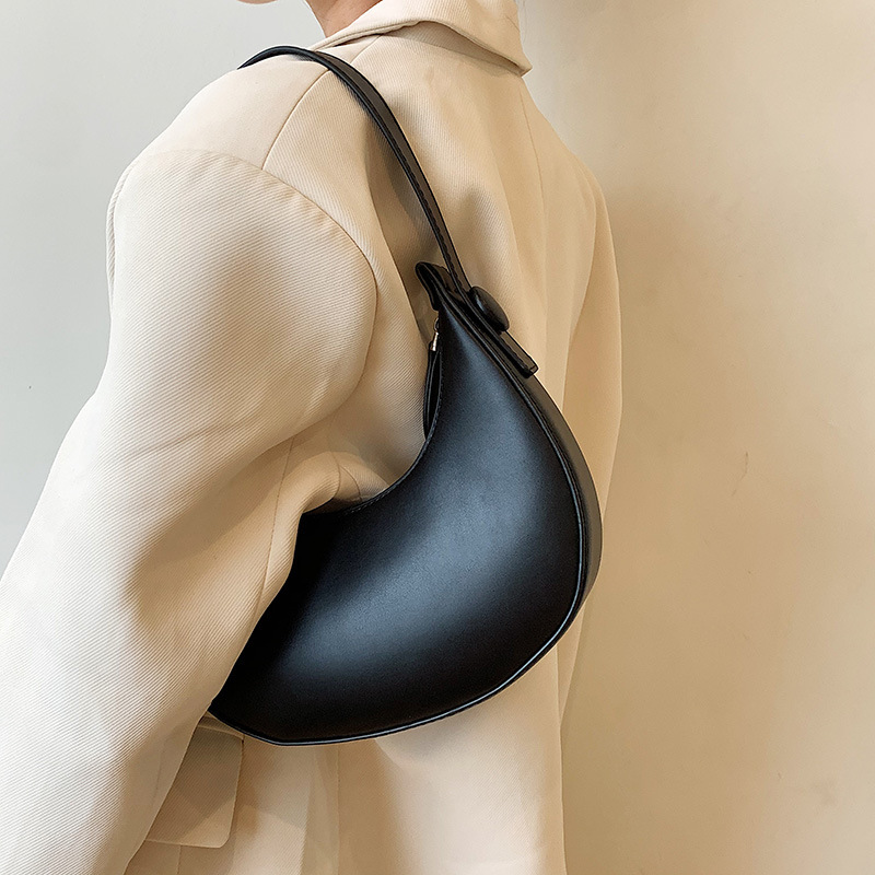 Sacs À Main Minimalistes Pour Femmes, Couleur Unie, En Pu, À Porter Sous Le Bras h5Image4