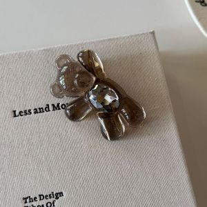 Pinces À Cheveux Simples, Mignonnes, À Motif Léopard Dégradé, En Acétate Et Strass h5 