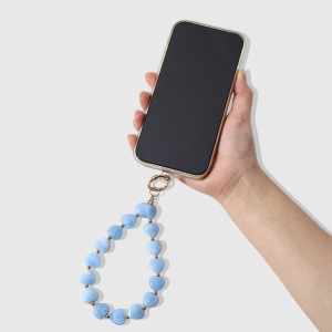 Chaîne De Téléphone En Alliage Avec Perles En Forme De Cœur, Collection Simple Series Daily Heart Beads h5 Image5