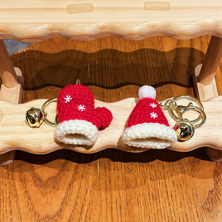 Porte-Clés Mignon En Laine De Noël 2