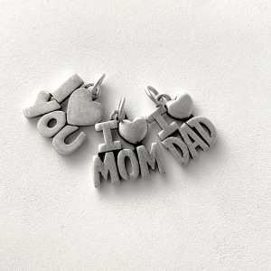 Pendentifs Pour Femmes En Acier Inoxydable Étanches, En Forme De Cœur Et De Lettre, Collection Simple Series Diy h5 Image2