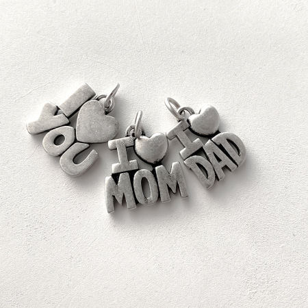 Pendentifs Pour Femmes En Acier Inoxydable Étanches, En Forme De Cœur Et De Lettre, Collection Simple Series Diy 2