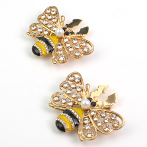 Boutons De Manchette En Métal Strass, Motif Animal Mignon, Collection De Luxe h5 Image2