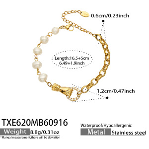 Ensembles De Bijoux Pour Femmes De La Série Luxueuse Daily, En Acier Inoxydable Imperméable, Couleur Or, De Forme Irrégulière h5 