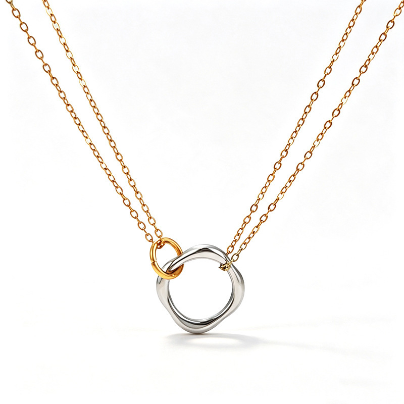 Ensembles De Bijoux Pour Femmes De La Série Luxueuse, Au Style Rétro Irrégulier, En Acier Inoxydable Étanche Et Couleur Or Image5
