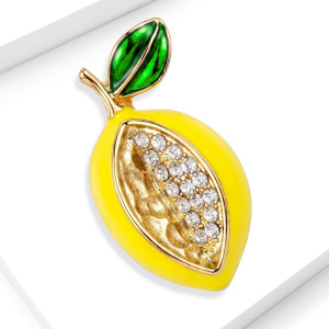 Broches En Métal Et Strass De La Collection Simple Daily Fruit h5 Image2