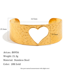 Ensembles De Bracelets Pour Femmes En Acier Inoxydable Imperméable, Motif Marteau En Forme De Cœur h5 