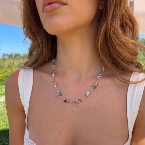 Colliers De Perles En Cristal Couleur Or Pour Femmes h5 Image2