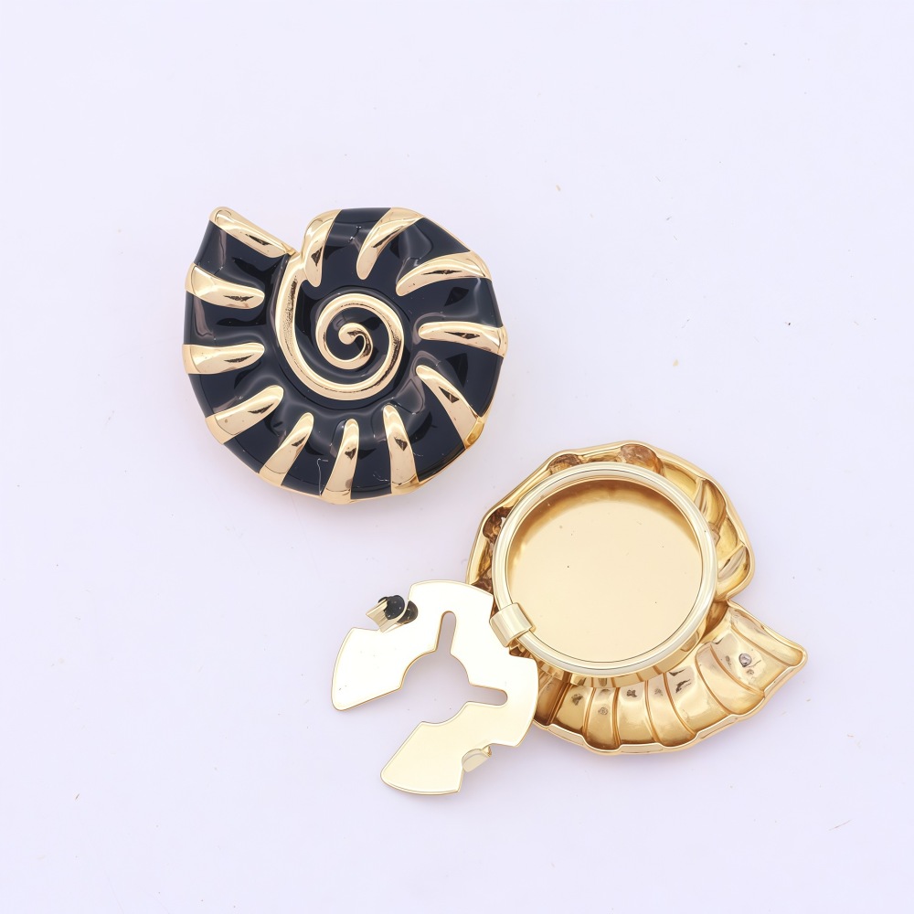 Boutons De Manchette Simple Series Daily Color Solid Style Oceanic Shell Alloy