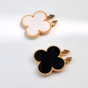 Boutons De Manchette Simple Series Daily Color Solide Trèfle Coquillages h5 Image3