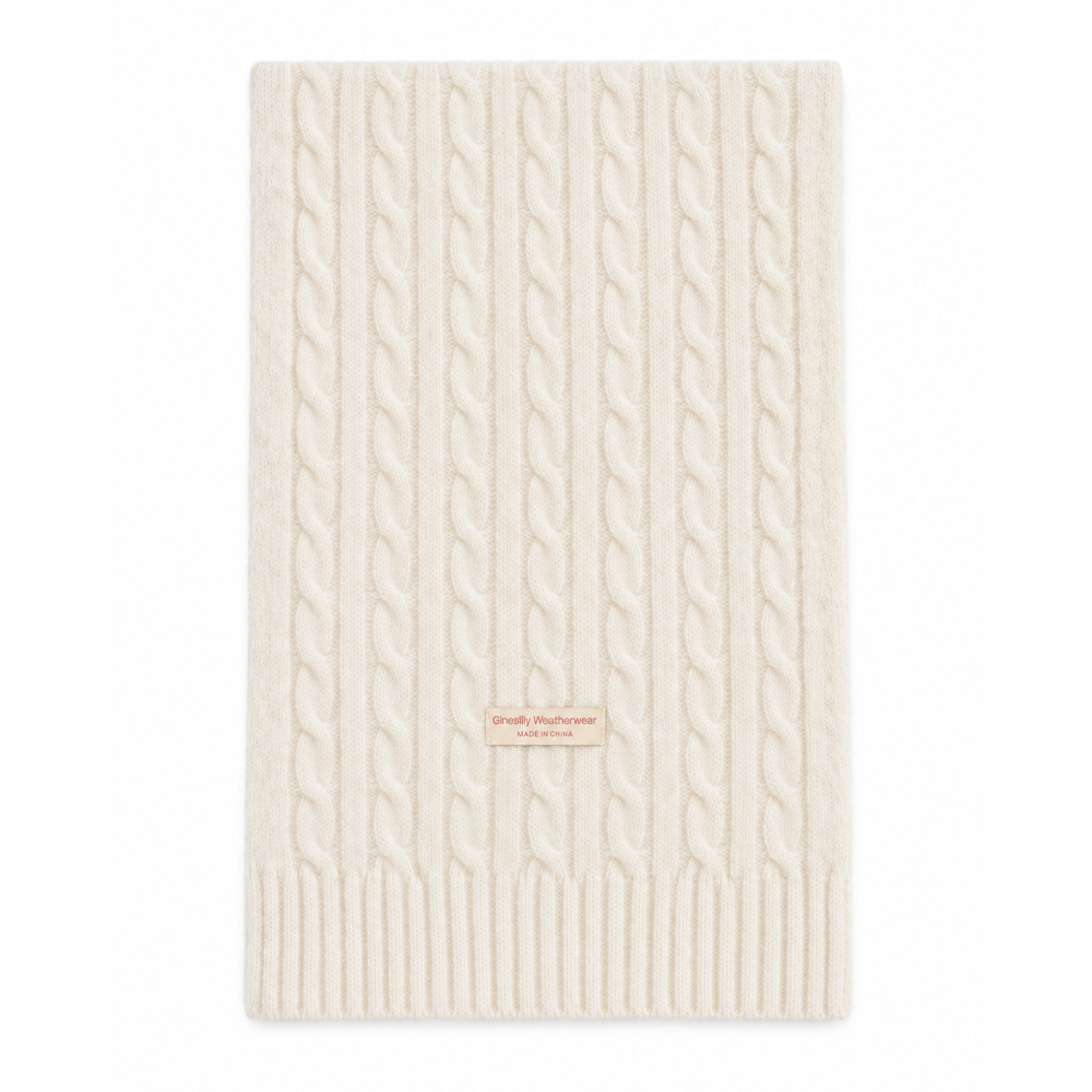 Écharpes D'Hiver Décontractées En Laine Et Polyester Tissées, Couleur Unie, De La Série Simple 