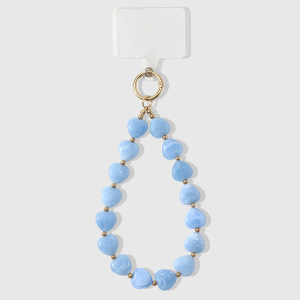 Chaîne De Téléphone En Alliage Avec Perles En Forme De Cœur, Collection Simple Series Daily Heart Beads h5 
