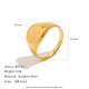 Couleur or/Taille de bague 6/Style3 Image7