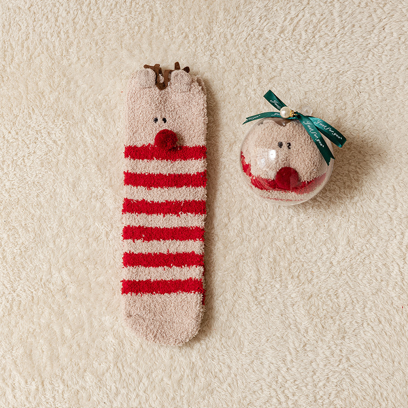 Chaussettes Mi-Mollet De Noël Mignonnes Et Rebondissantes
