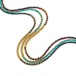 Colliers De Perles Pour Femmes En Acier Inoxydable, Zircon, Étanches, Couleur Or h5 Image4