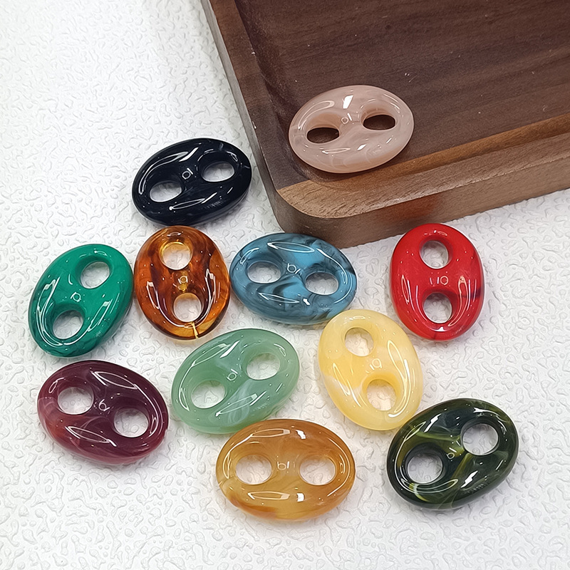 Perles Acryliques Dégradées De Forme Irrégulière, À Faire Soi-Même, Série Rétro Simple