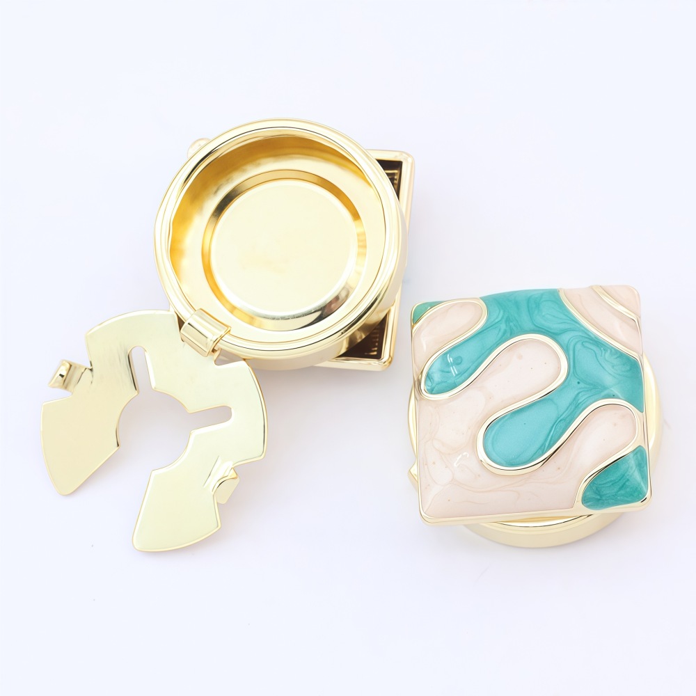 Boutons De Manchette En Alliage, Forme Géométrique Géométrique, Couleurs Mélangées, Style Rétro, Série Classique 