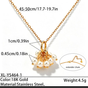 Ensembles De Bijoux Pour Femmes De La Série Luxueuse Elegant Circle En Acier Inoxydable Étanche Couleur Or h5 