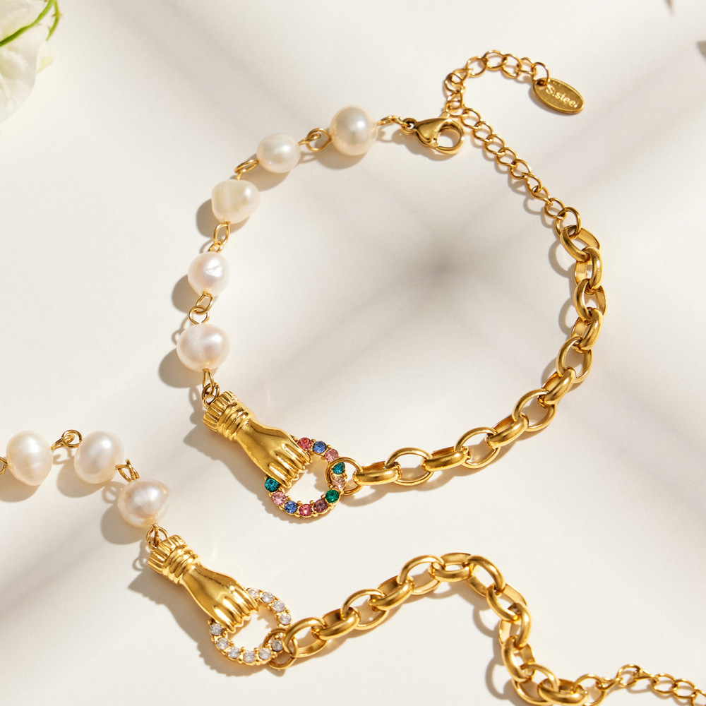 Ensembles De Bijoux Pour Femmes De La Série Luxueuse Daily, En Acier Inoxydable Imperméable, Couleur Or, De Forme Irrégulière Image3