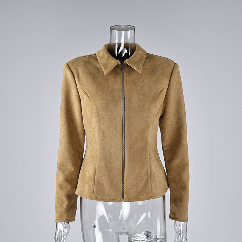 Vestes Et Manteaux En Daim Rétro Unis, Décontractés Et Vintage, À Taille Marquée