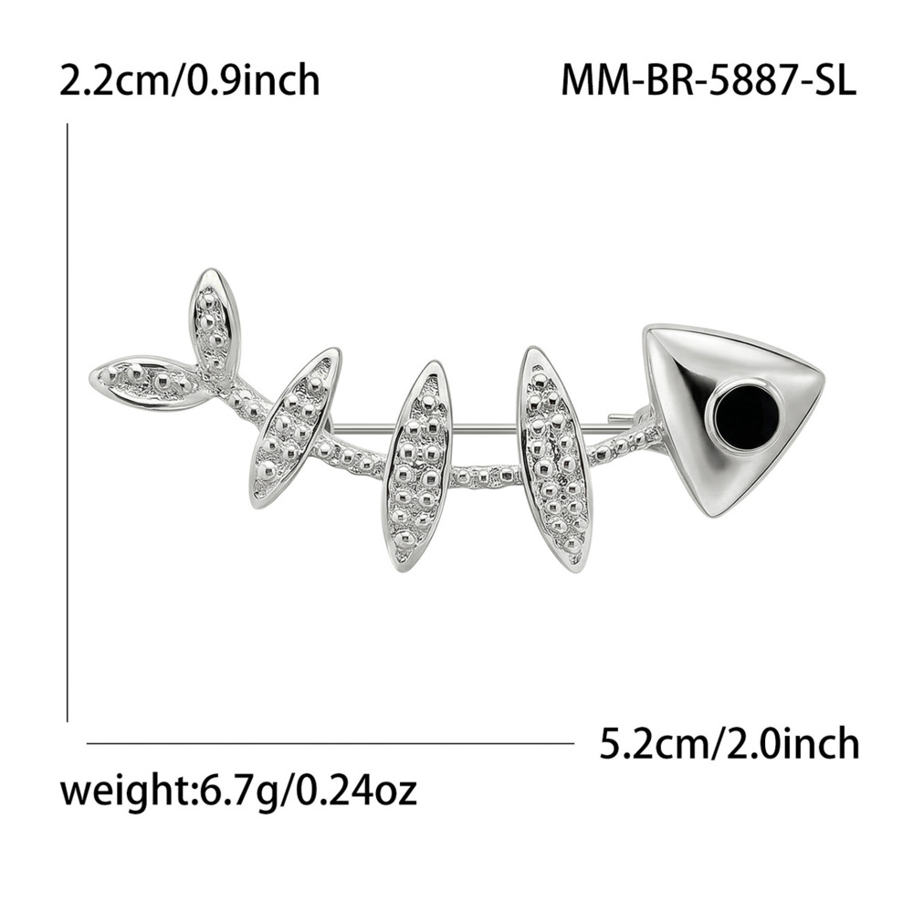 Broches En Métal Et Strass, Style Océanique, Couleur Unie, Collection Simple Series Daily Animal 