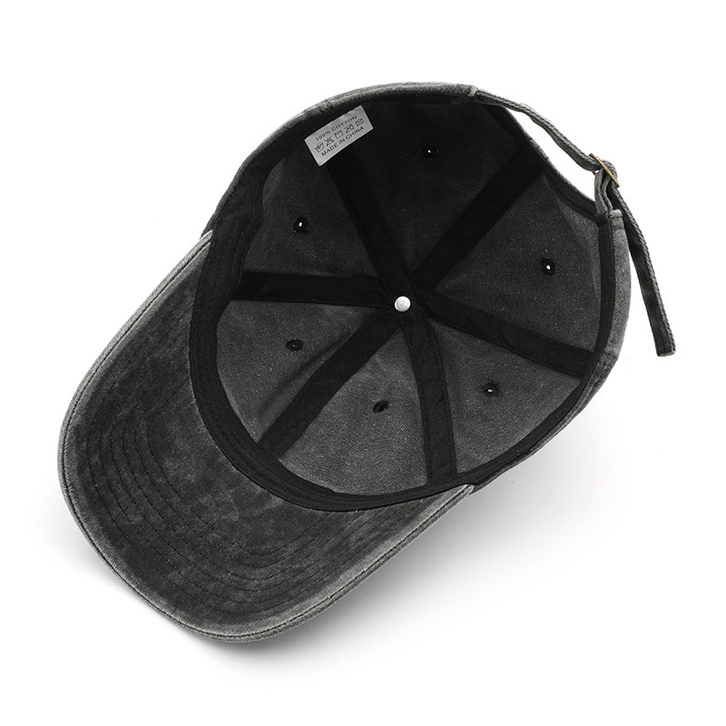 Casquette De Baseball En Coton Style Océanique, Couleur Unie Décontractée, Série Simple Image5