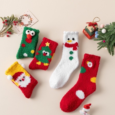 Chaussettes Mi-Mollet Mignonnes À Effet Rebondissant