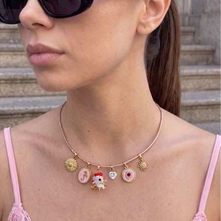Colliers Pendentifs Pour Femmes Simple Series Daily Flower, Forme Irrégulière, En Acier Inoxydable Étanche, Couleur Or 2