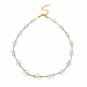Colliers De Perles En Cristal Couleur Or Pour Femmes h5