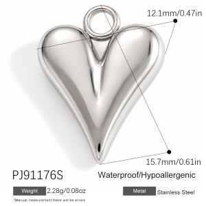 Pendentifs Pour Femmes En Acier Inoxydable Étanche, Forme Irrégulière, Cœur, Animal, Fruit, Collection Simple Series Diy h5 