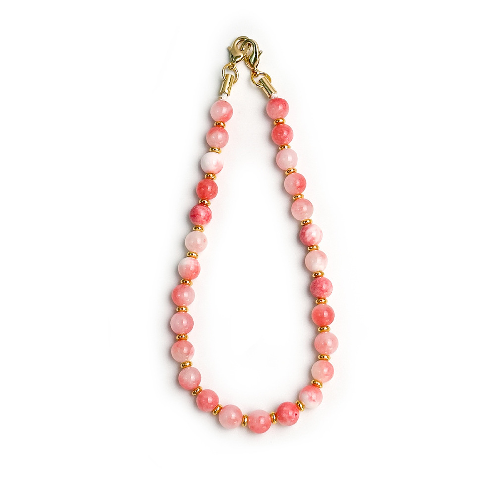Chaîne De Téléphone En Résine Dégradée De Couleurs, Série Simple Daily Beads 