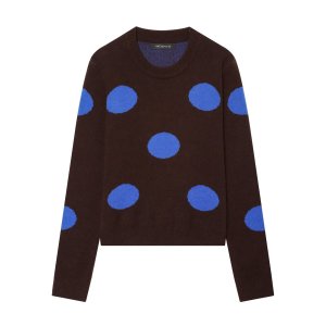 Pull En Maille À Pois Rétro, Coupe Ample h5