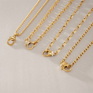 Pendentifs Pour Femmes En Acier Inoxydable Étanche Couleur Or À Faire Soi-Même h5 Image3