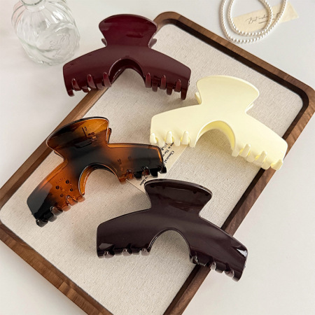 Griffes À Cheveux Acryliques Simple Series Daily Solid Color Gradient Color