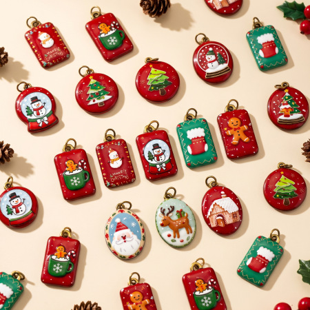 Pendentifs De Noël Classiques À Faire Soi-Même, En Forme D'Ellipse, En Acier Inoxydable Étanche, Couleur Or, Pour Femmes