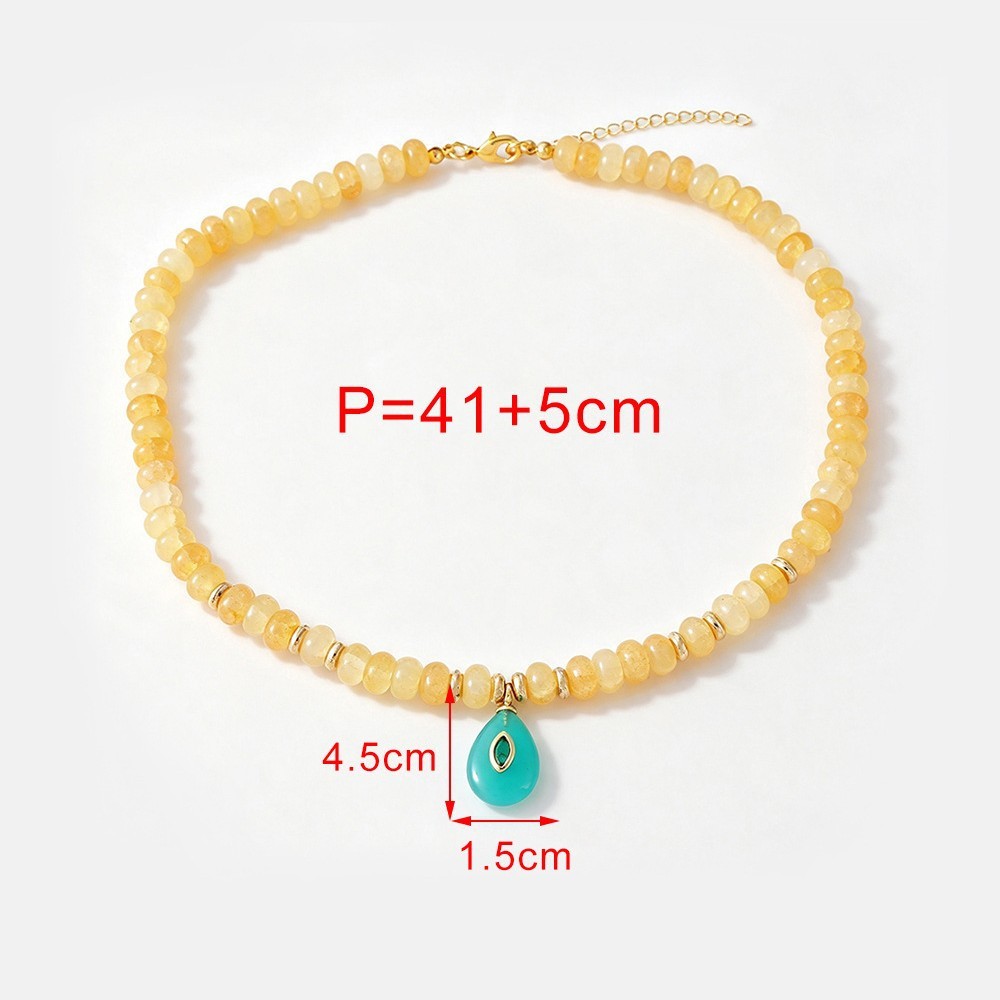 Colliers De Perles Pour Femmes, Collection Romantique « Sweet Droplet », Dégradé De Couleurs, Pierres Naturelles Image5