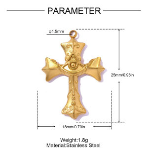 Pendentifs Pour Femmes En Acier Inoxydable Étanche, En Forme De Fer À Cheval, Avec Étoile Et Œil Du Diable, À Faire Soi-Même (Série Classique) h5