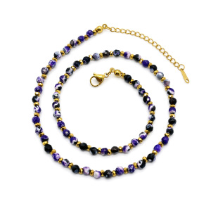Colliers De Perles Pour Femmes En Acier Inoxydable, Imperméables, Couleur Or Et Pierres Naturelles h5 Image4